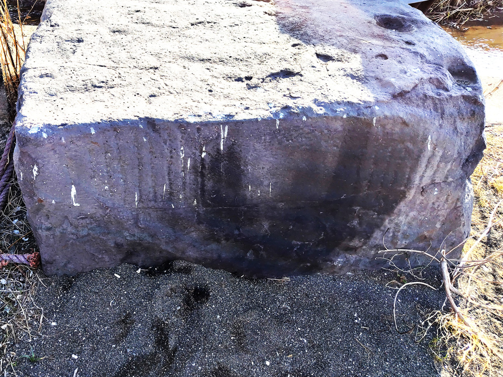 三戸浜 サンコロ石